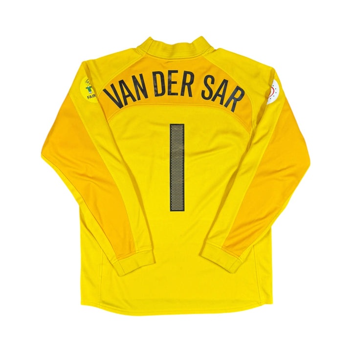 2004 Netherlands Nike GK Shirt W/Match Deails #1 VAN DER SAR - 10/10 - (L)
