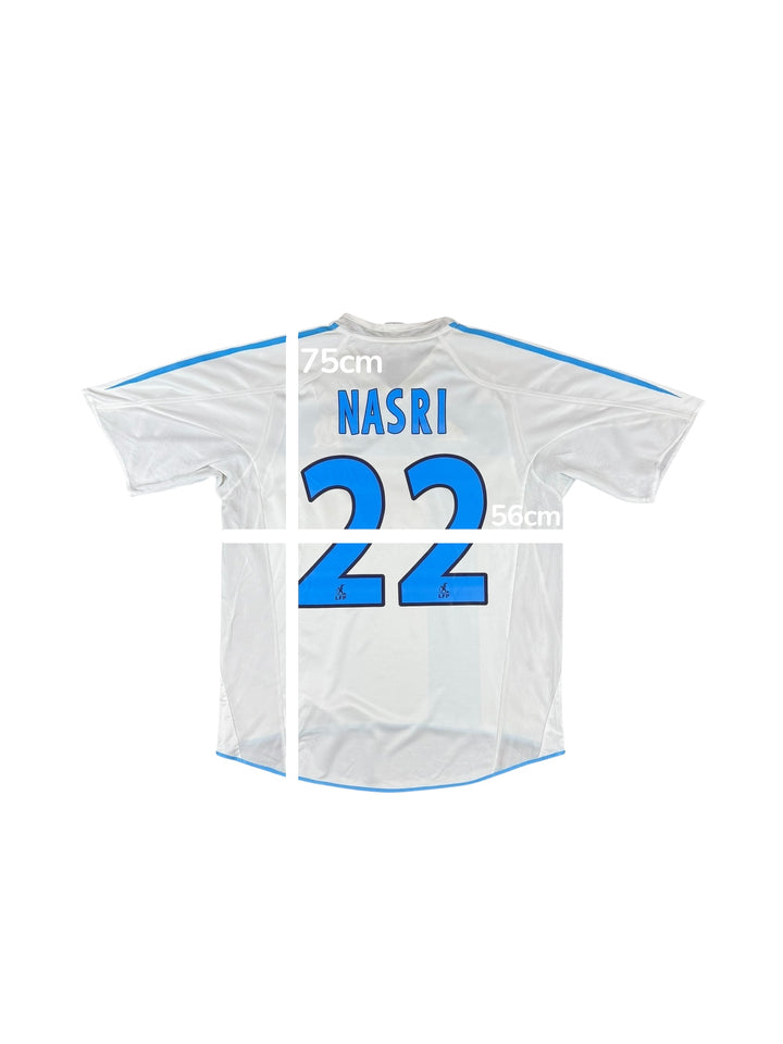 2004-05 Marseille Adidas Home Shirt #22 NASRI - 8/10 - (L)