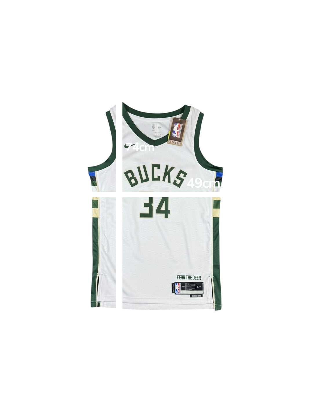 2017-24 Milwaukee Bucks Nike Swingman Home Jersey #34 ANTETOKOUNMPO Brand New (S)
