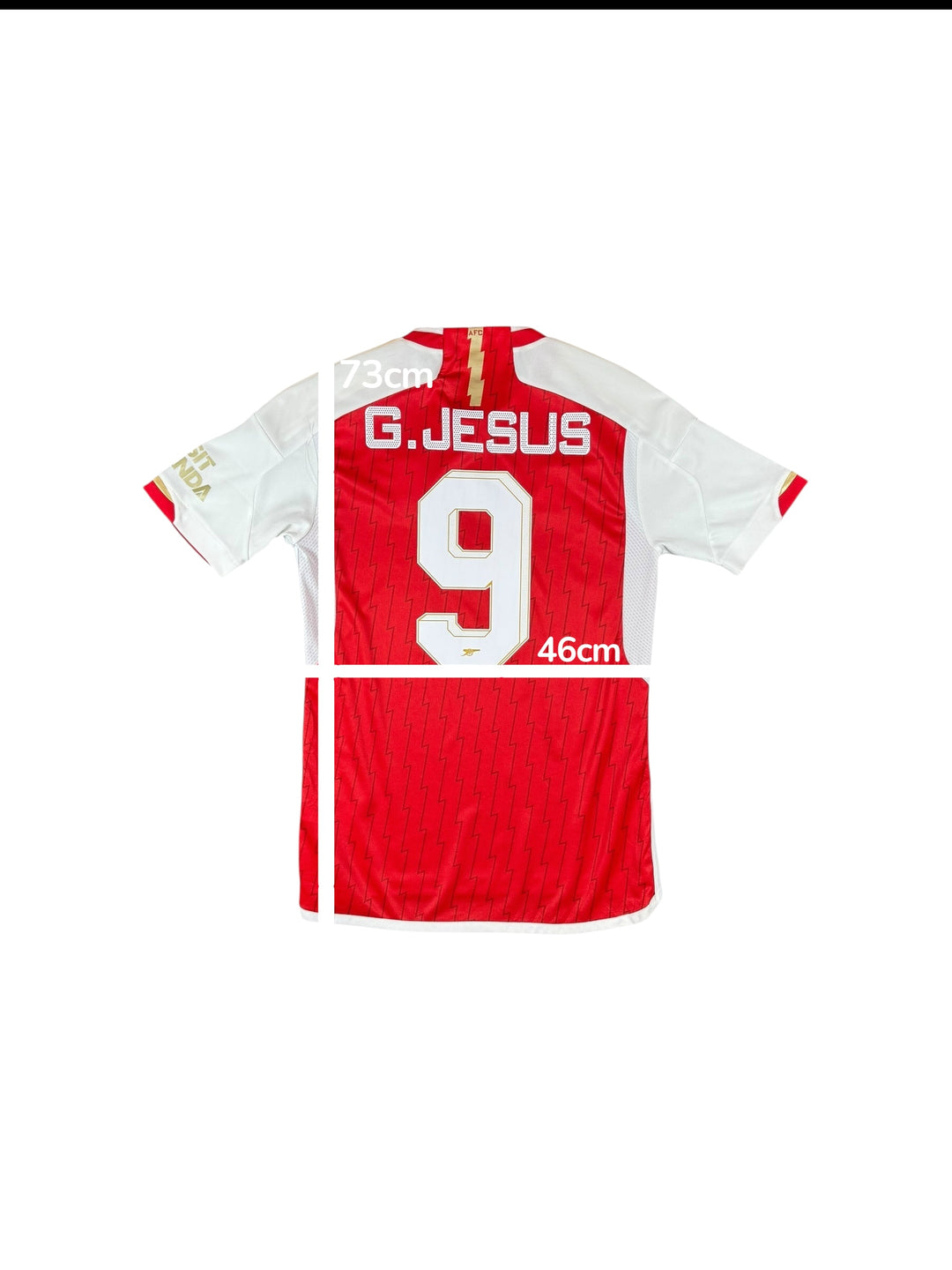 2023-24 Arsenal Adidas Home Shirt #9 G. JESUS - 10/10 - (S)