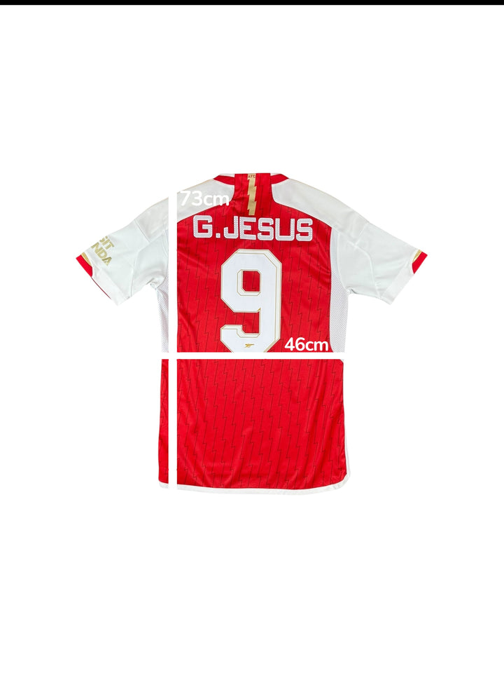 2023-24 Arsenal Adidas Home Shirt #9 G. JESUS - 10/10 - (S)
