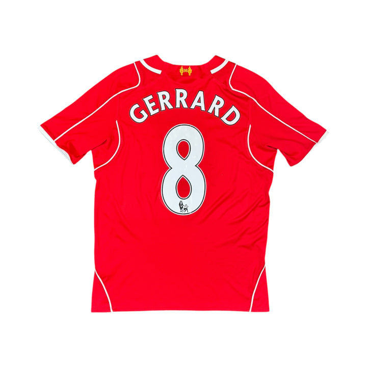 2014-15 Liverpool Warrior Home Shirt GERRARD #8 - 8/10 - (S)