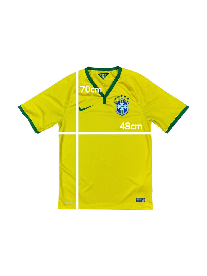 2014/16 Brazil Nike Home Football Shirt - 7/10 - (S)