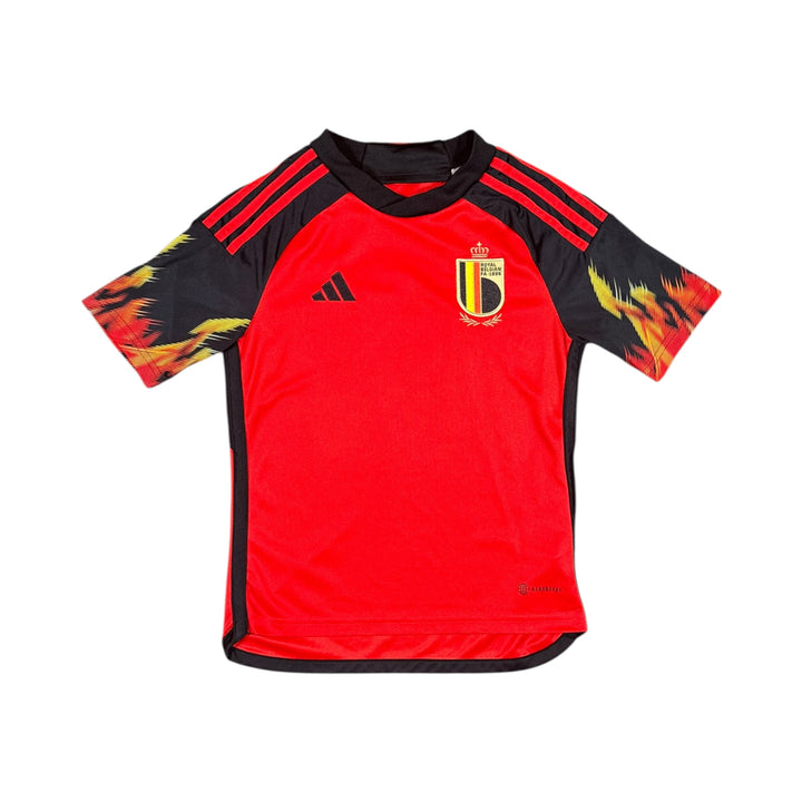 2022-23 Belgium Adidas Home Shirt #7 DE BRUYNE - 9/10 - (9-10 Years)