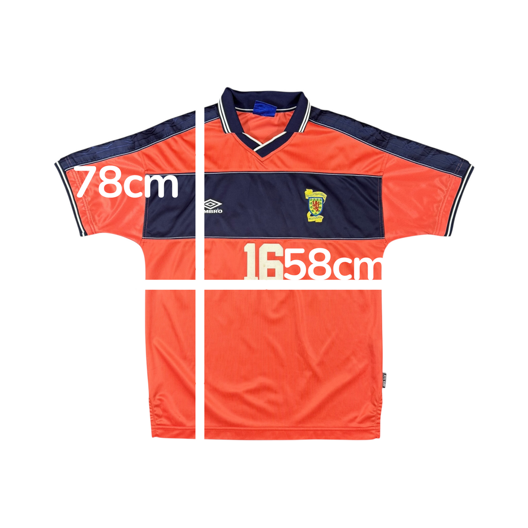 1999-00 Scotland Umbro Away Shirt #16 - 9/10 - (L)