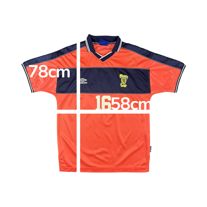 1999-00 Scotland Umbro Away Shirt #16 - 9/10 - (L)
