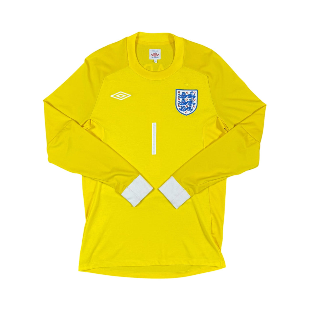 2009-11 England Umbro GK Shirt HART #1 - 9/10 - (S)