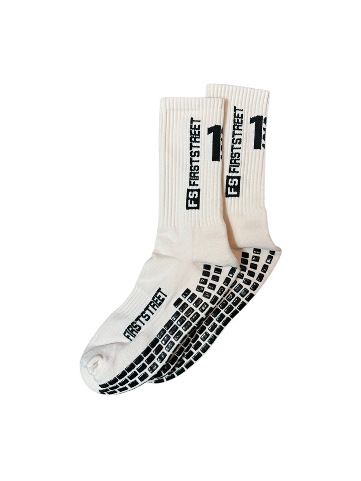 First Street Light Pink Grip Socks (US7-US13)