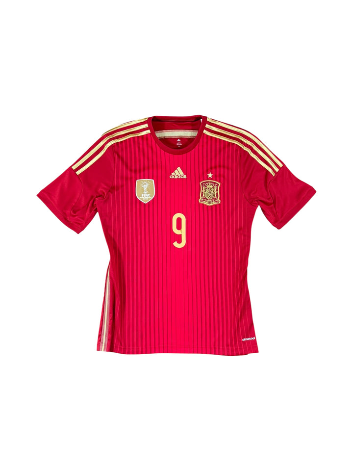 2014 Spain Adidas Home Shirt #9 TORRES - 9/10 - (M)