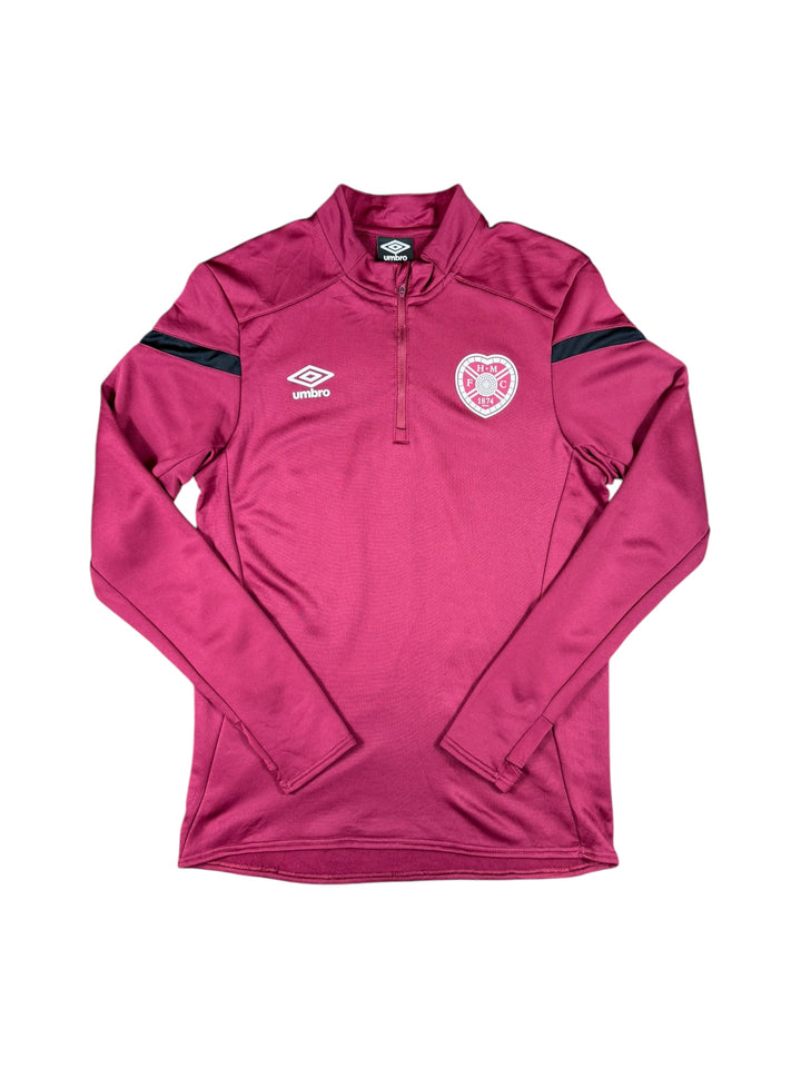 2019/20 Hearts Umbro 1/4 Zip Football Training Shirt - 8/10 - (M)