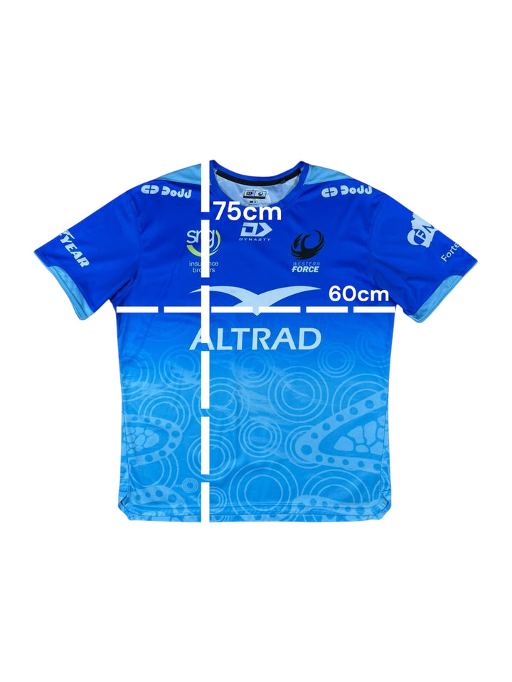 2024 Western Force Dynasty Rugby Training Shirt - 9/10 - (XL)