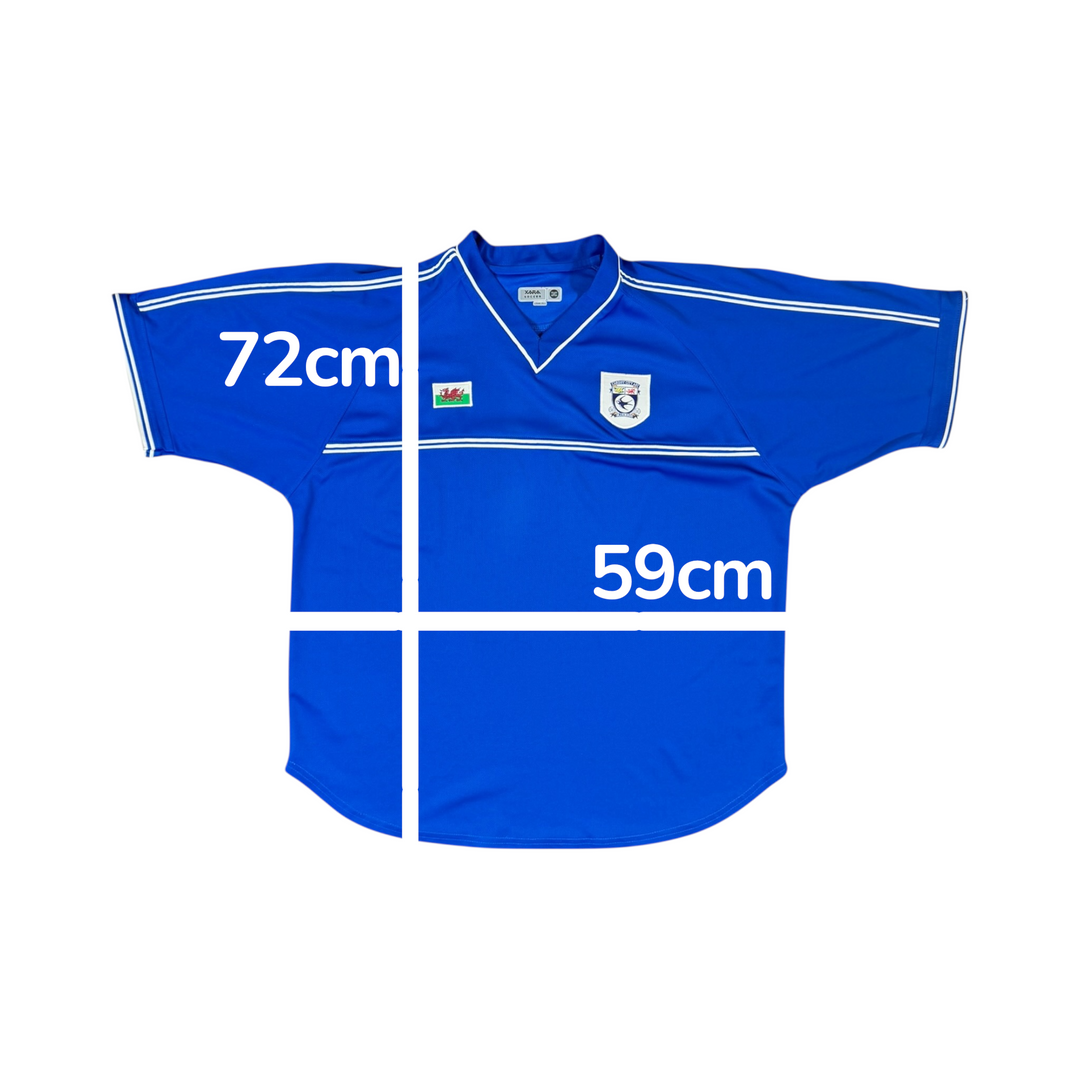 2001-02 Cardiff City Xara Home Shirt - 9/10 - (XL)