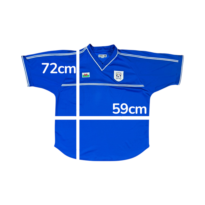 2001-02 Cardiff City Xara Home Shirt - 9/10 - (XL)