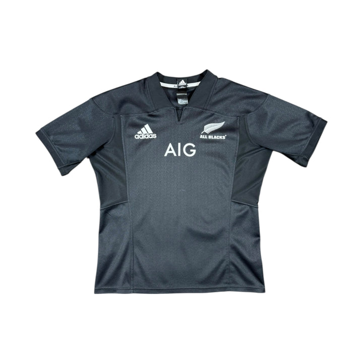 2017-18 New Zealand Adidas Home Rugby Shirt - 8/10 - (L)