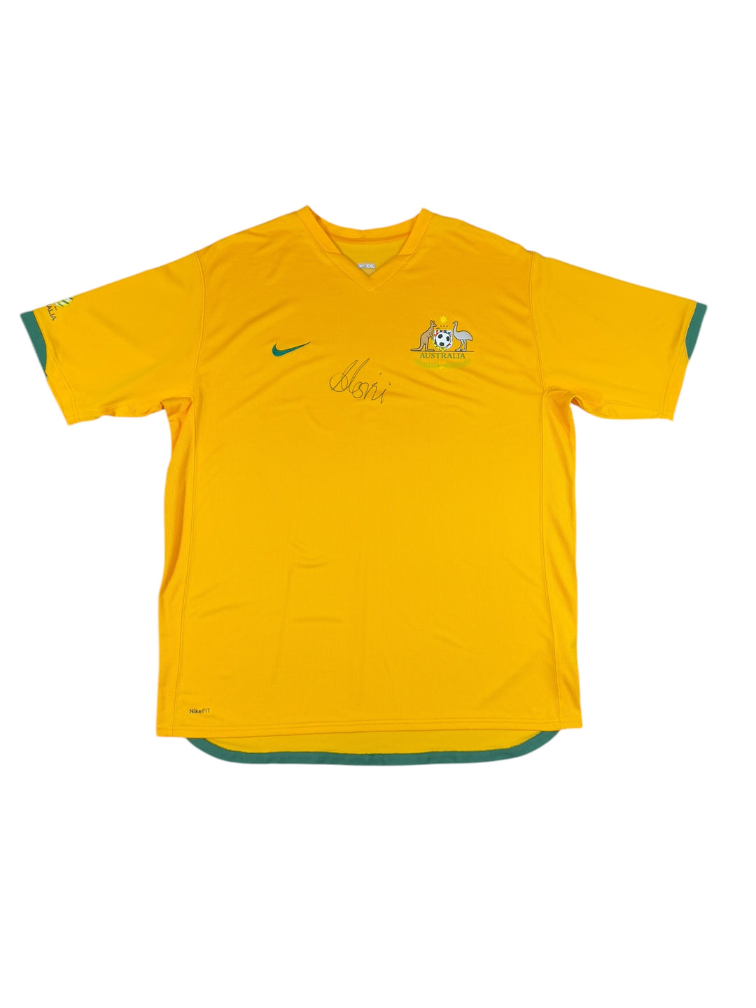 2006/07 Australia Nike Home Football Shirt Signed John Aloisi Sample Shirt Brand New (2XL)