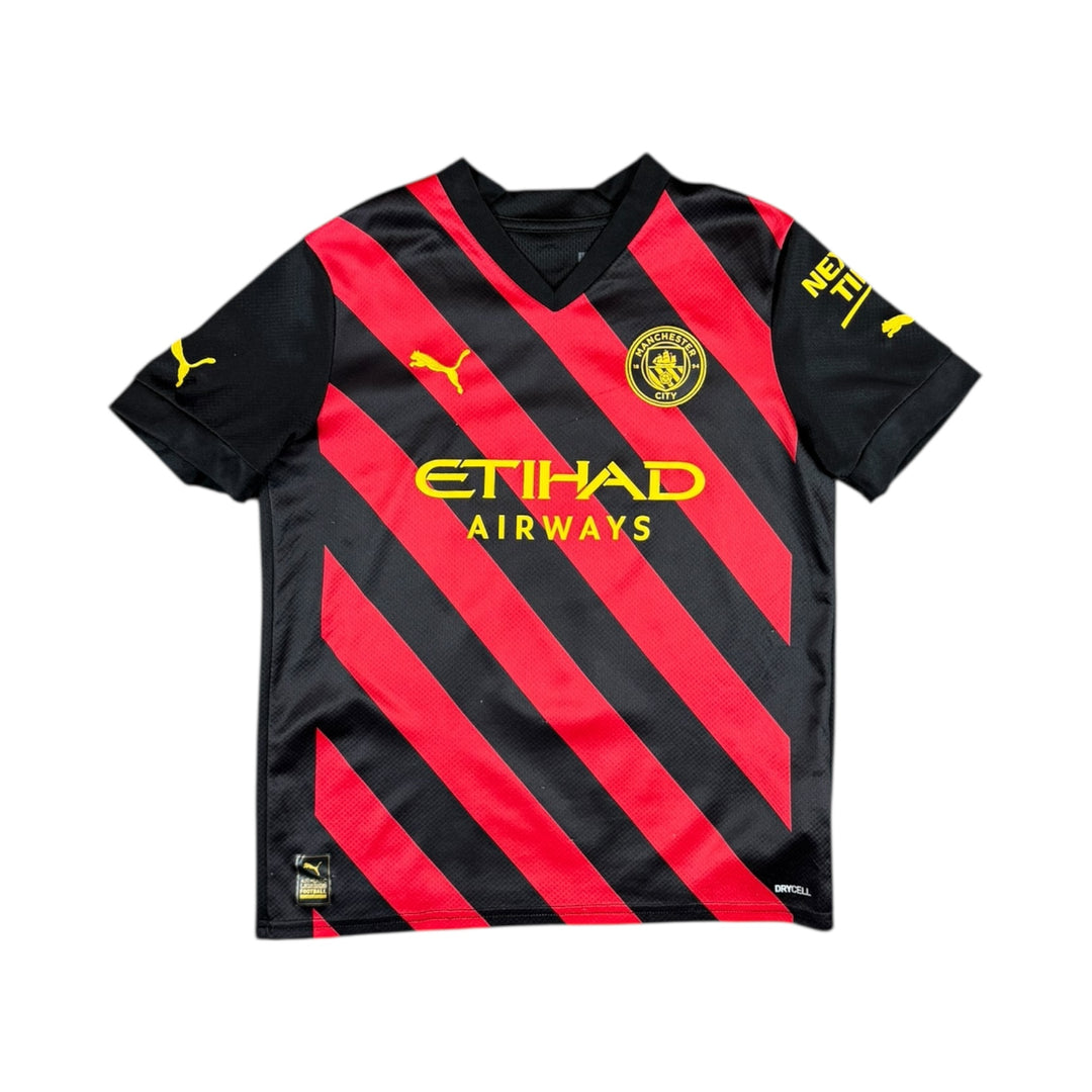 2022-23 Manchester City Puma Away Shirt #9 HAALAND - 7/10 - (11-12 Years)