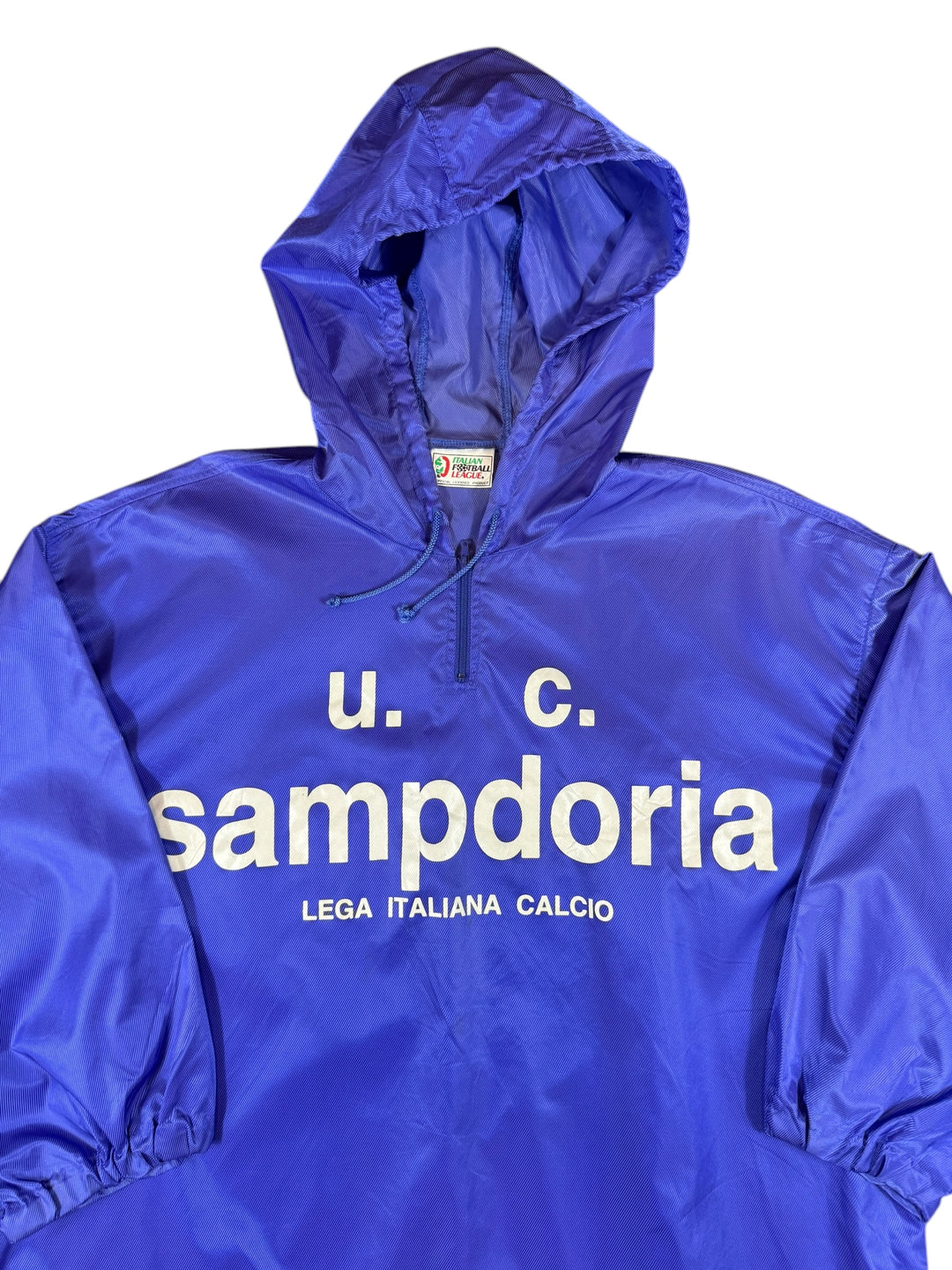 1993 Sampdoria Kappa Football 1/4 Zip Bench Jacket - 8/10 - (XL)