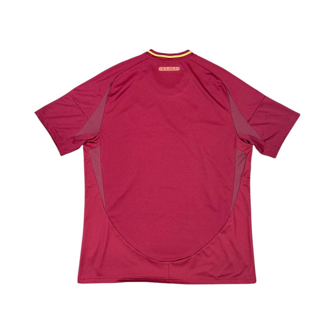 2024-25 AS Roma Adidas Home Shirt - 9/10 - (XL)