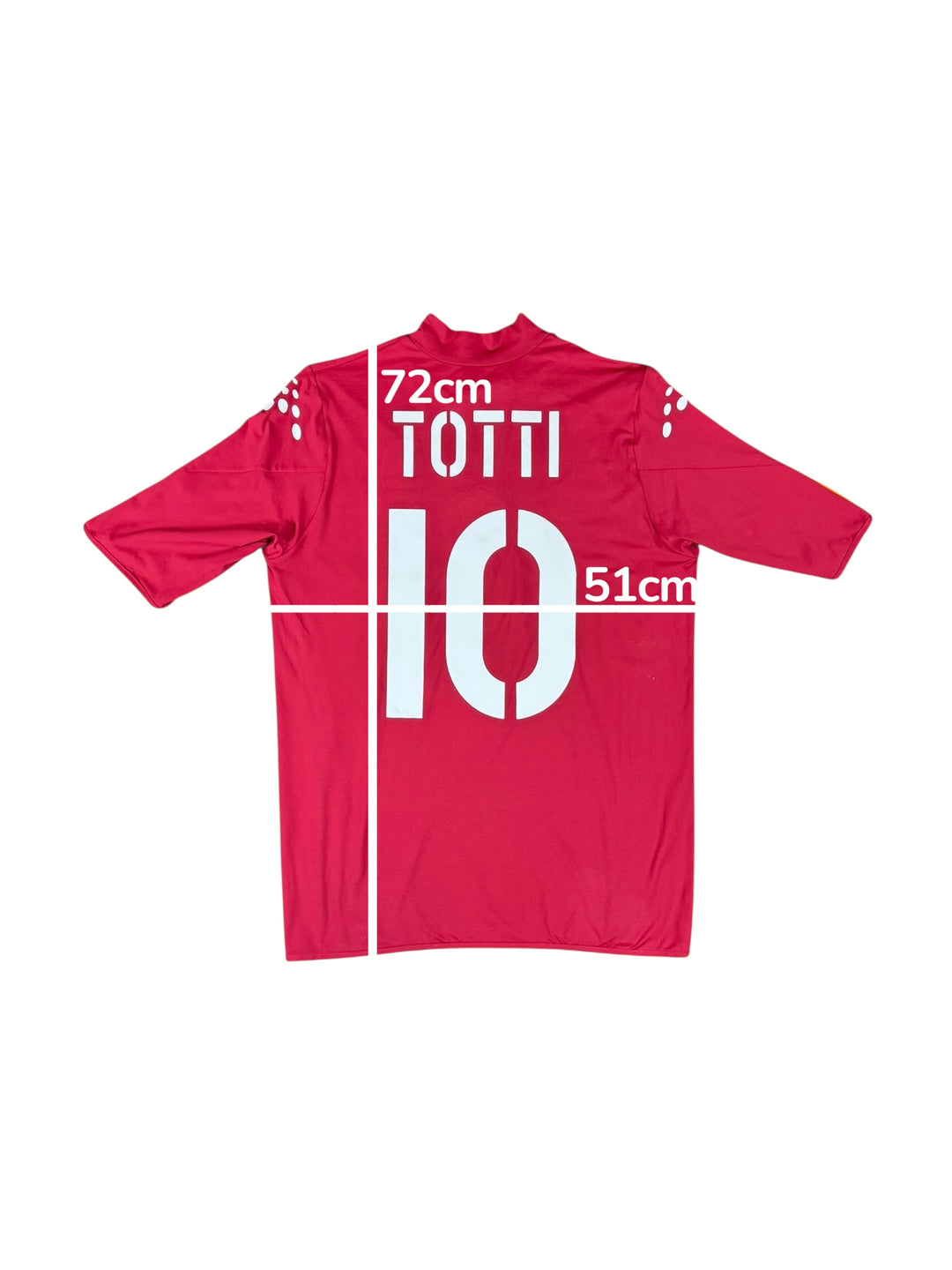 2004/05 Roma Diadora Home Shirt #10 TOTTI - 9/10 - (L)