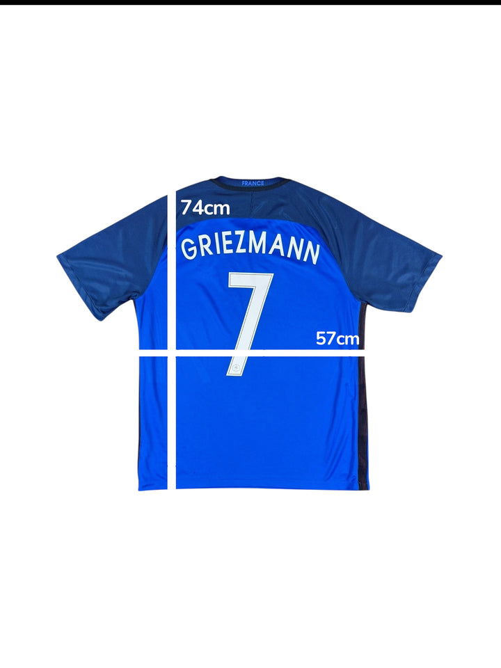 2016-17 France Nike Home Shirt #7 GRIEZMANN - 7/10 - (XL)