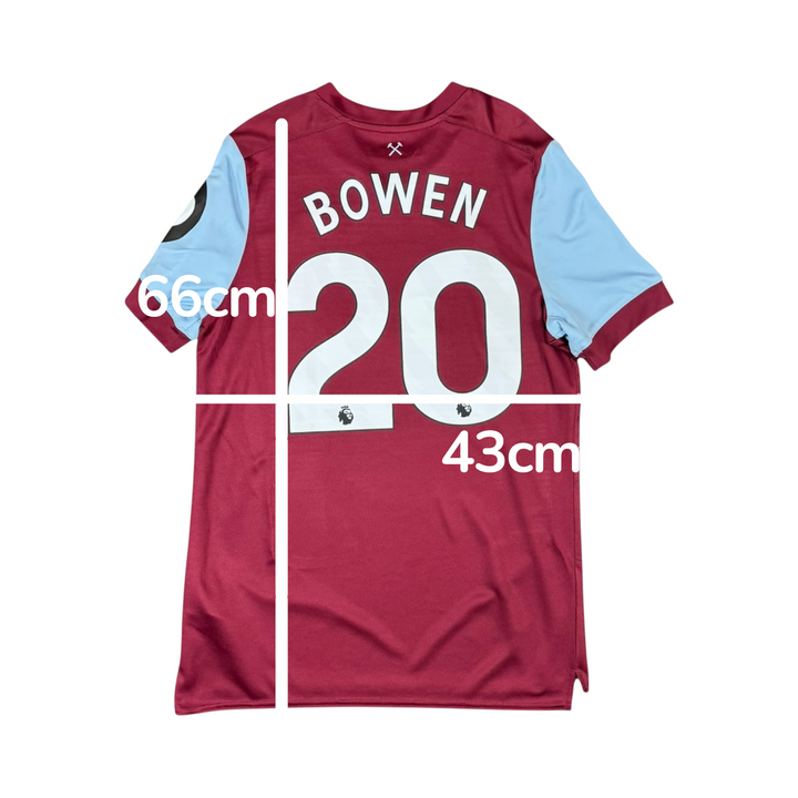 2023-24 West Ham Umbro Home Shirt BOWEN #20 - 8/10 - (15-16 Years)