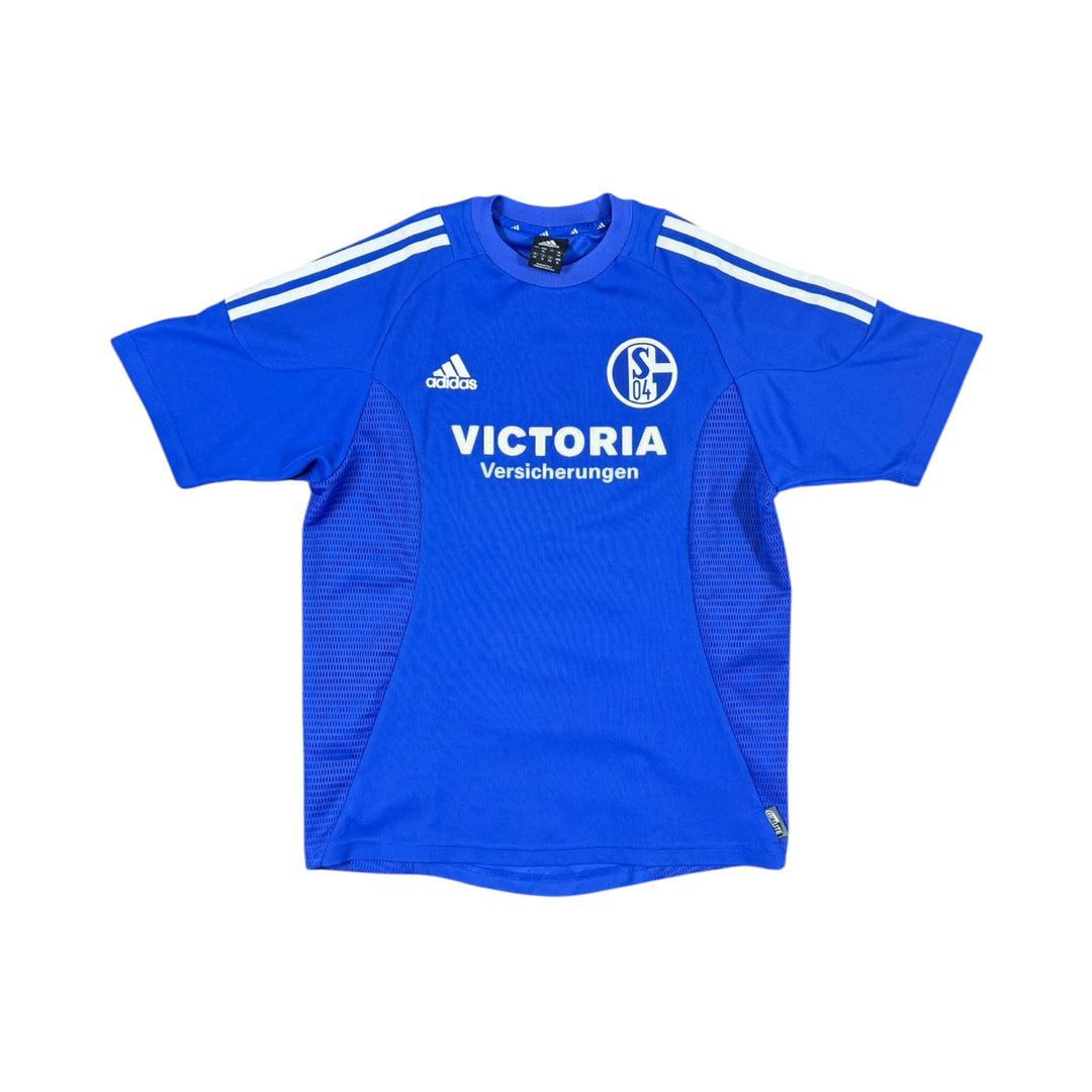 2002-04 Schalke Adidas Home Shirt SAND #11 - 7/10 - (14-15 Years)