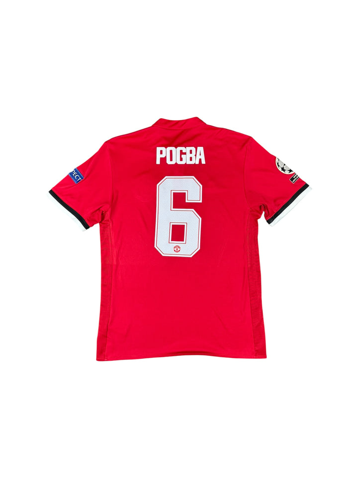 2017/18 Manchester United Adidas Home Champions League Shirt #6 POGBA - 9/10 - (M)