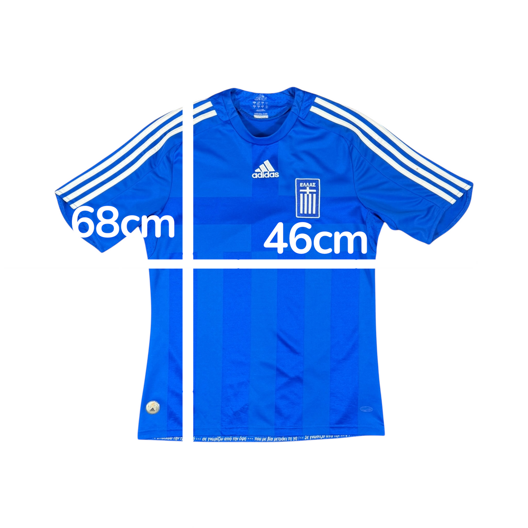 2008-09 Greece Adidas Home Shirt - 9/10 - (S)