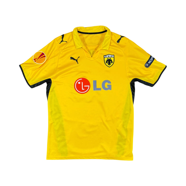 2008-09 AEK Athens Puma Home Shirt BLANCO #18 - 8/10 - (XL)