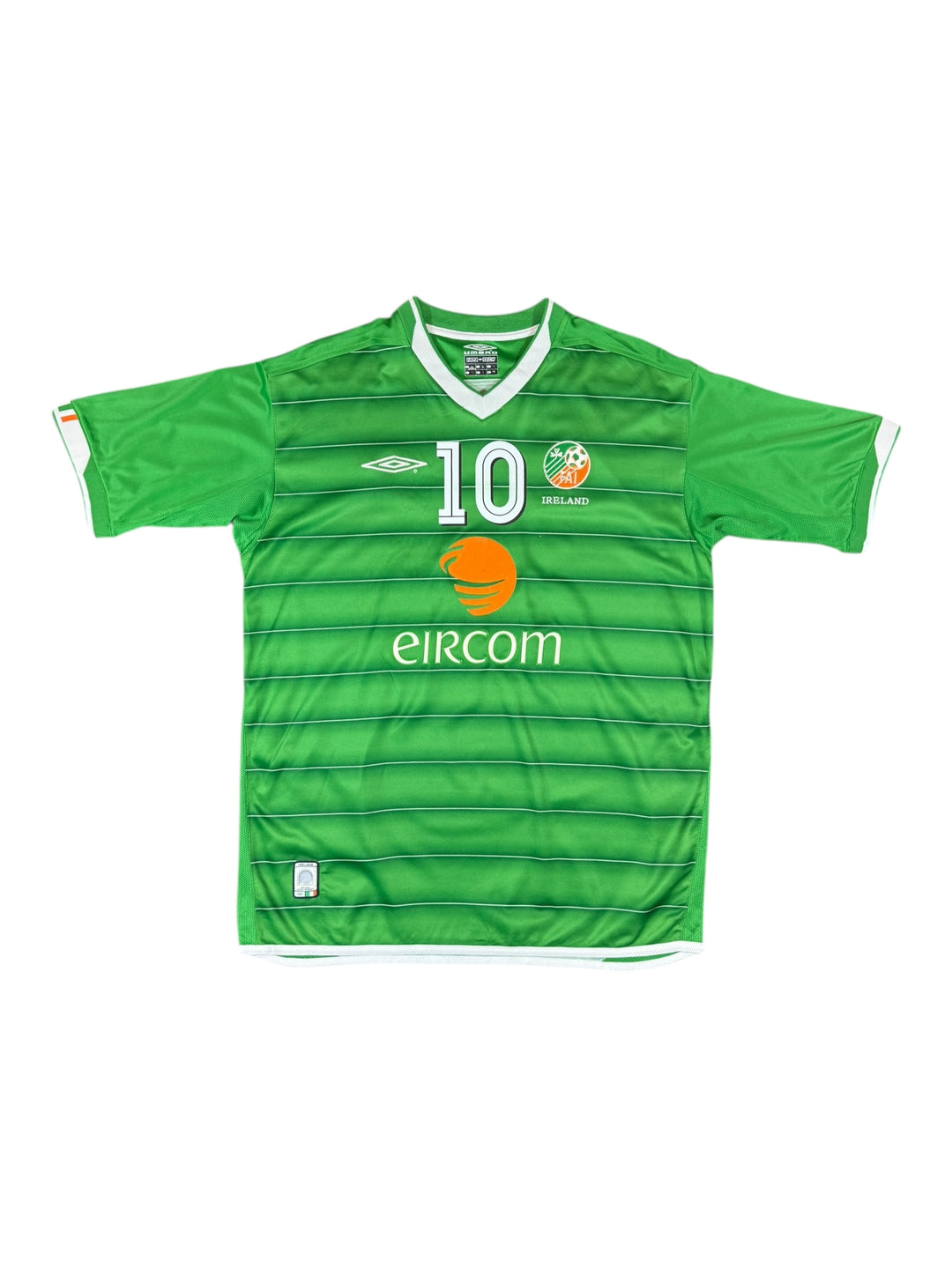 2003/04 Ireland Umbro Home Football Shirt #10 KEANE - 8/10 - (L)