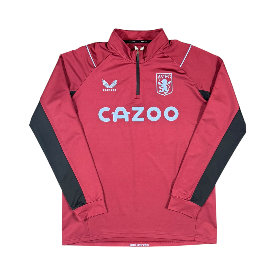2022-23 Aston Villa 1/4 Zip Jacket - 9/10 - (L)