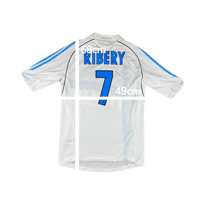 2004-05 Marseille Adidas Home Shirt #7 RIBERY - 8/10 - (S)