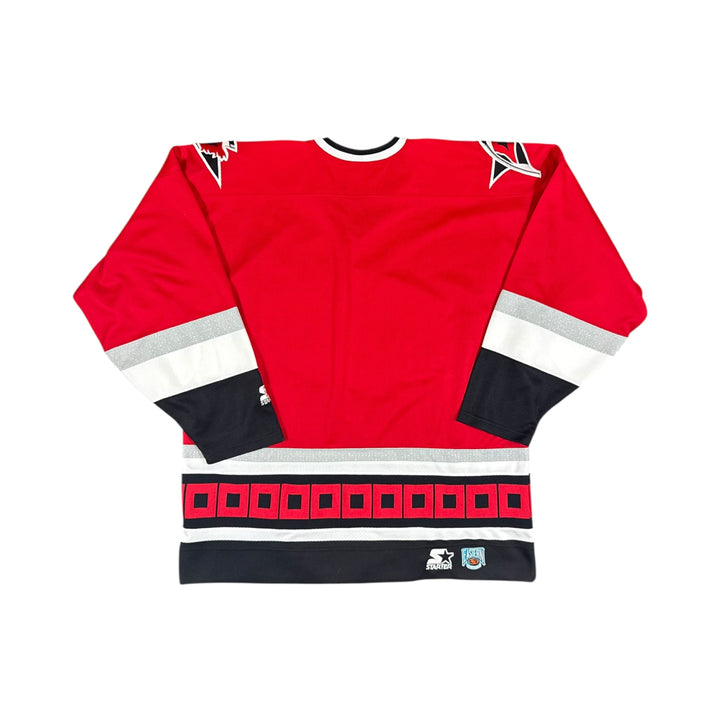 1997-99 Carolina Hurricanes Starter Away Hockey Jersey - 9/10 - (2XL)