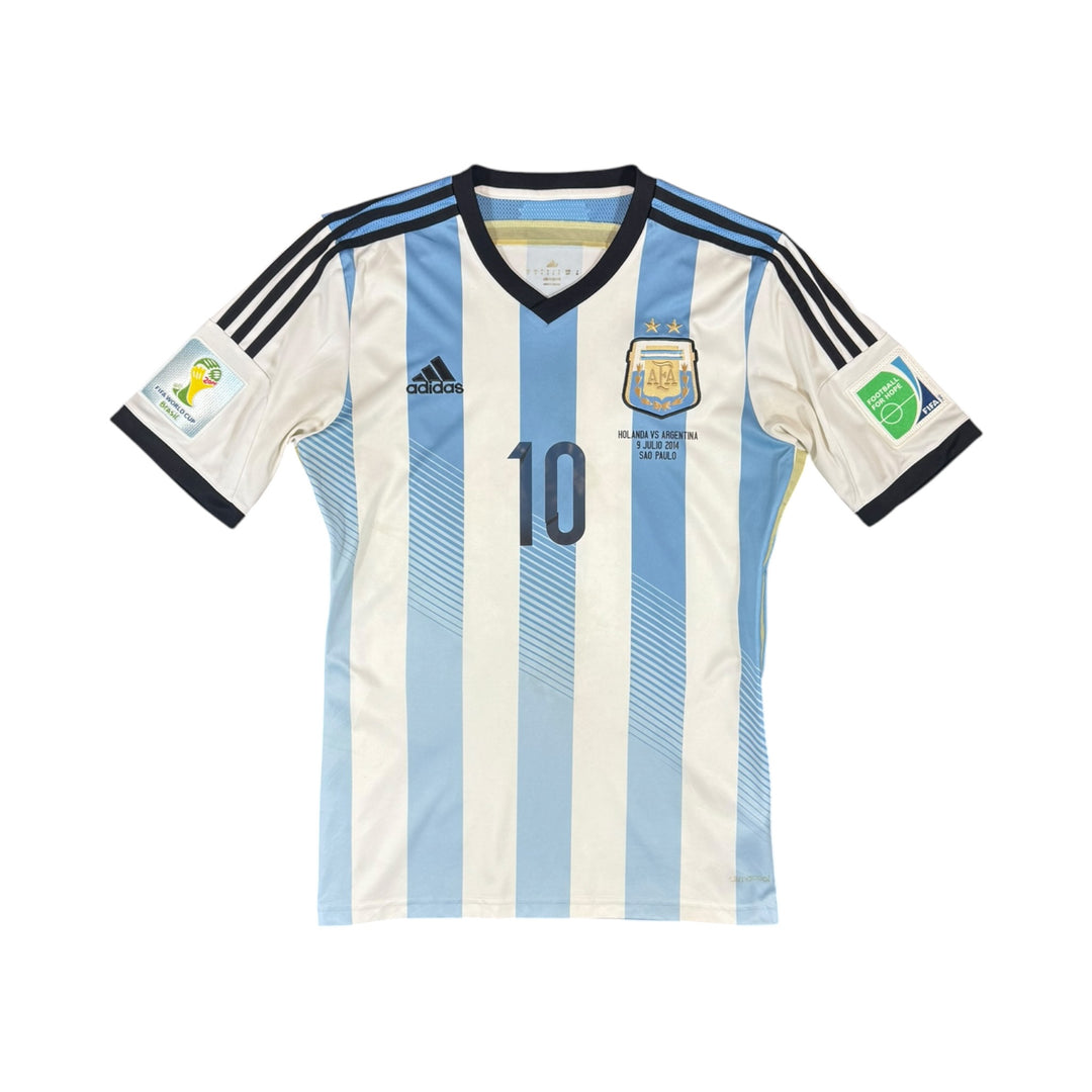 2014-15 Argentina Adidas Home Shirt MESSI #10 - 8/10 - (S)