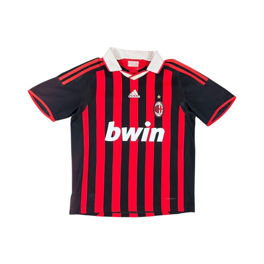 2009-10 AC Milan Adidas Home Shirt #80 RONALDINHO - 8/10 - (11-12 Years)