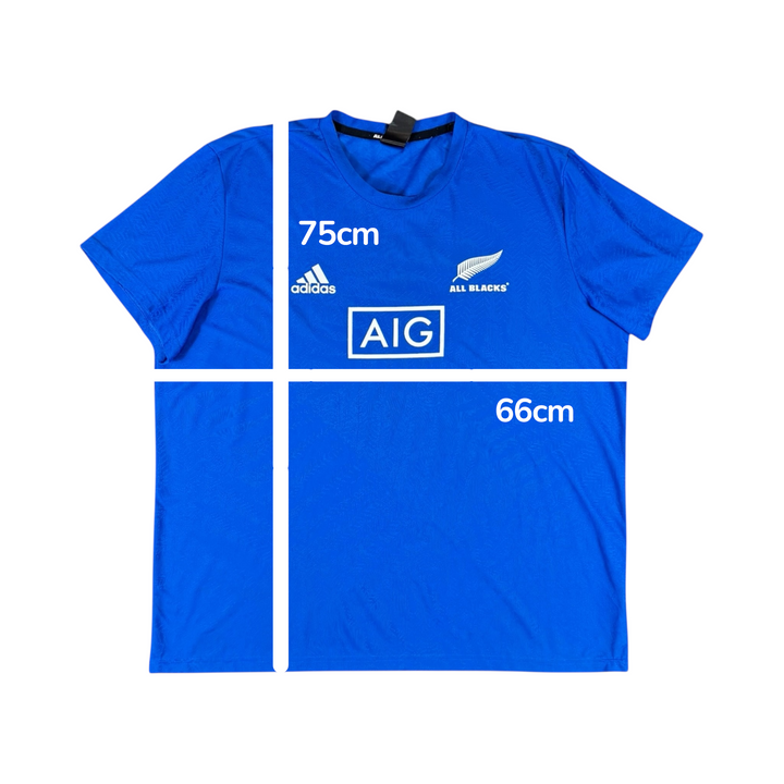 2019 New Zealand Adidas Rugby Training Shirt - 9/10 - (2XL)