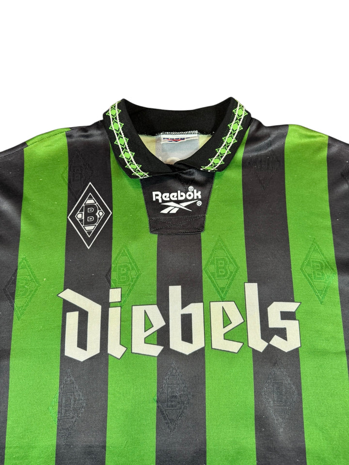 1995/96 Monchengladbach Reebok Football Shirt #10 Effenberg - 7/10 - (L)