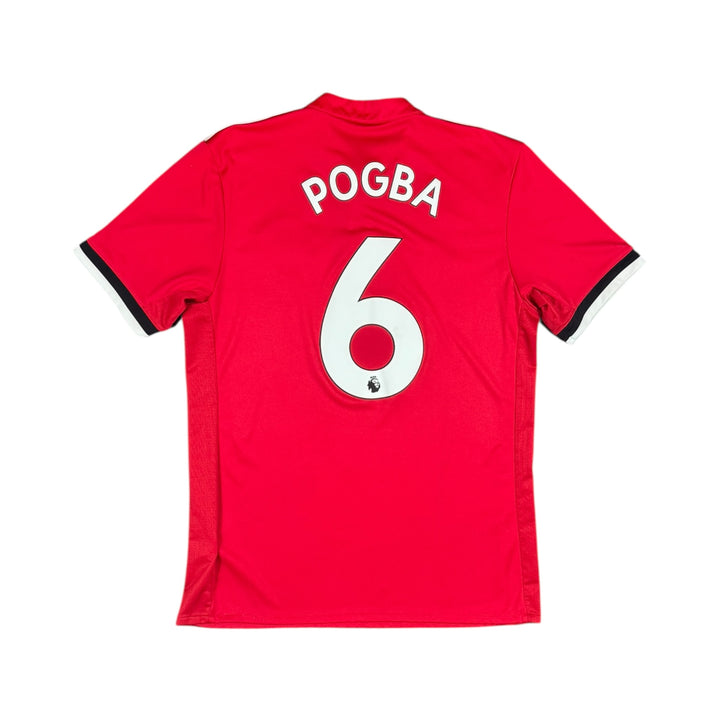 2017-18 Manchester United Adidas Home Shirt #6 POGBA - 8/10 - (M)