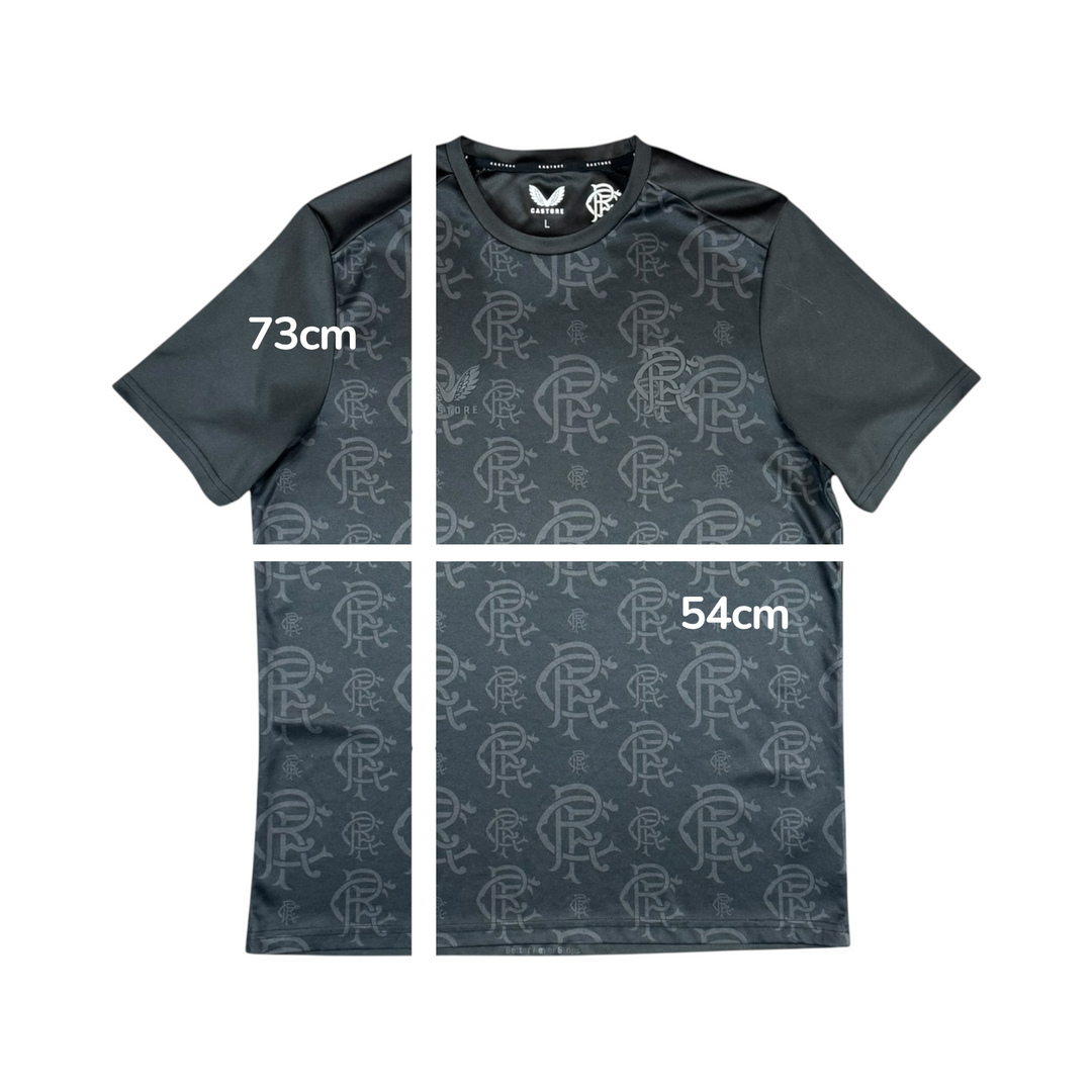 2022-23 Rangers Black Out Shirt - 10/10 - (L)