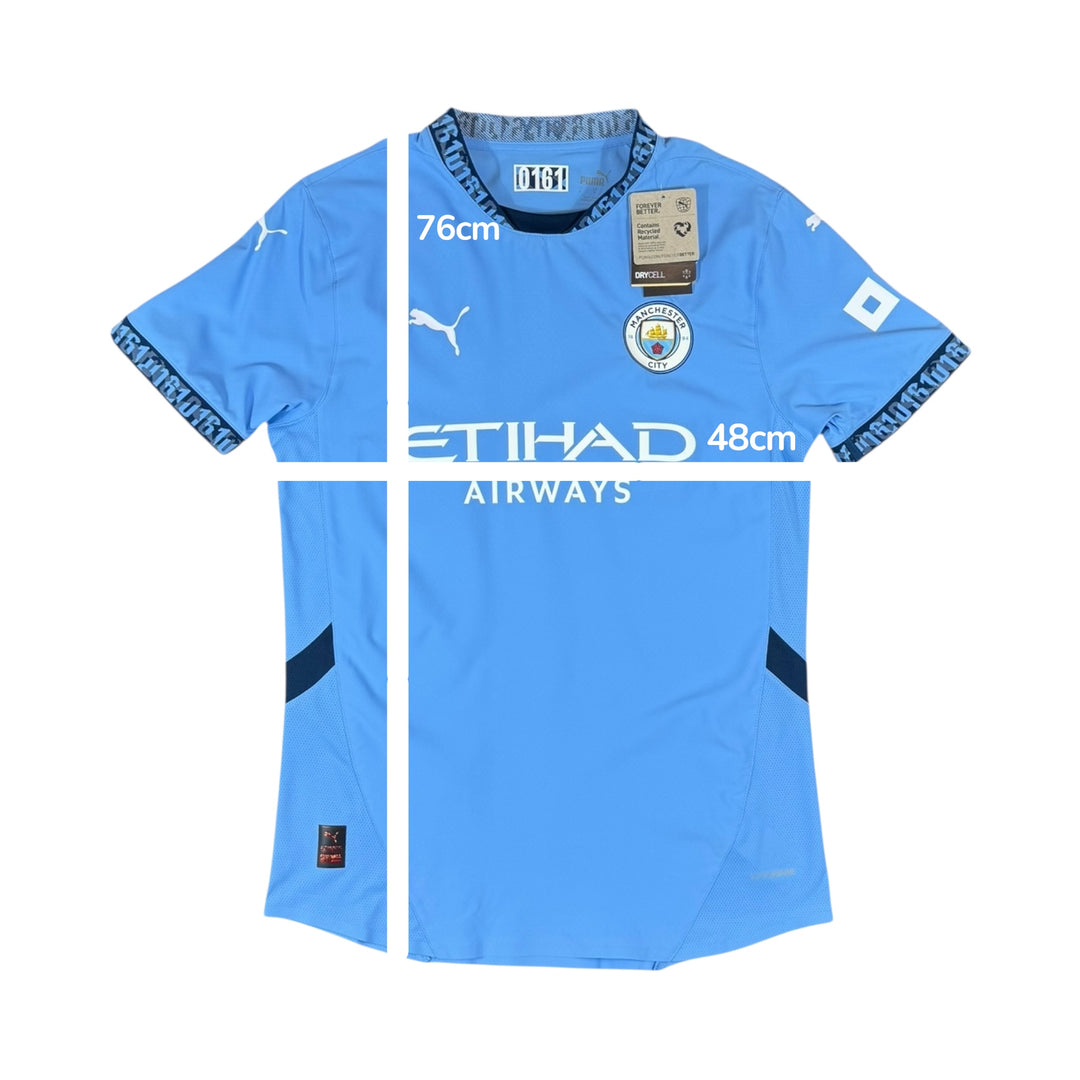 2024-25 Manchester City Puma Home Player Authentic Shirt Brand New (S)
