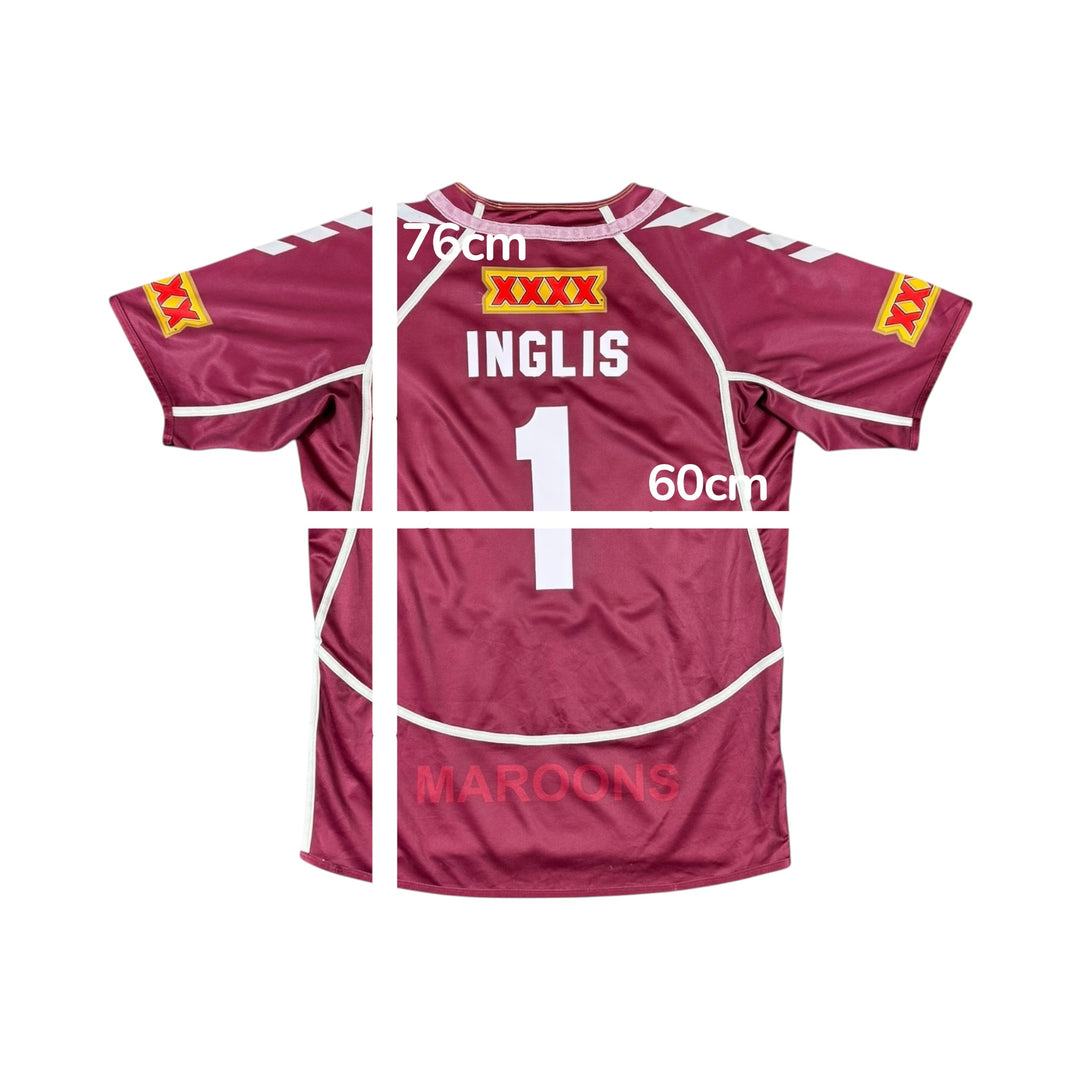 2012 Queensland Canterbury Home Rugby Shirt #1 INGLIS - 7/10 - (M)