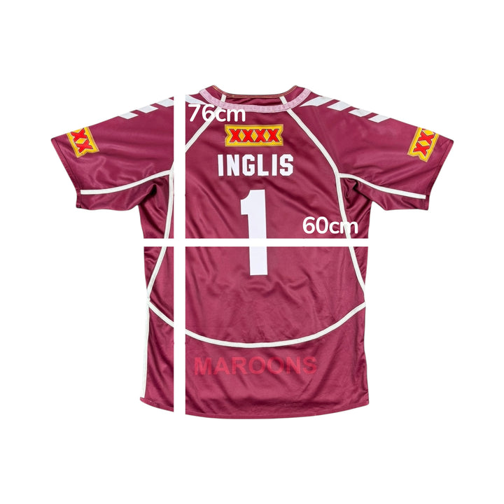 2012 Queensland Canterbury Home Rugby Shirt #1 INGLIS - 7/10 - (M)