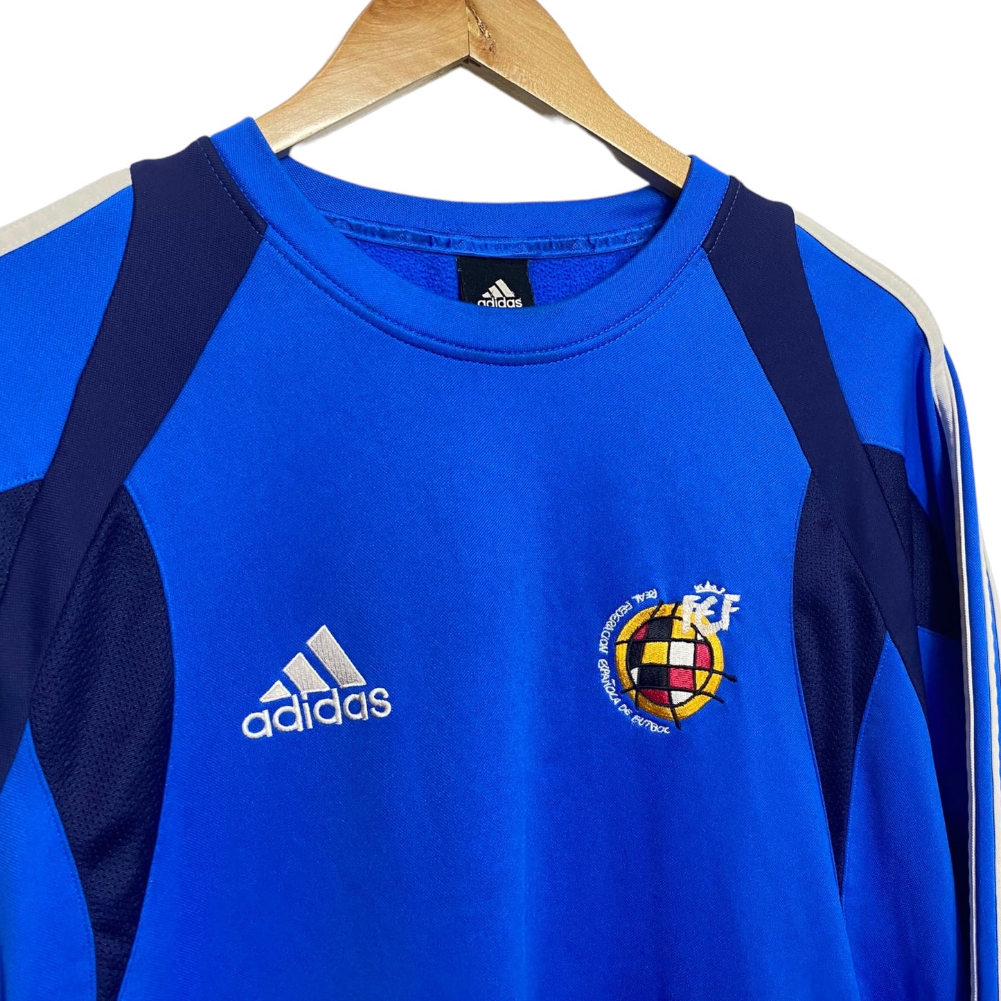 Vintage Adidas Maglietta Spain 2004/05 Long Sleeve Football Jersey