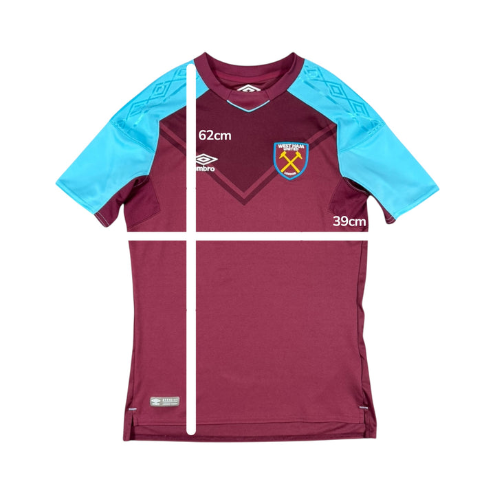 2017-18 West Ham Umbro Home Shirt - 9/10 - (13-14 Years)