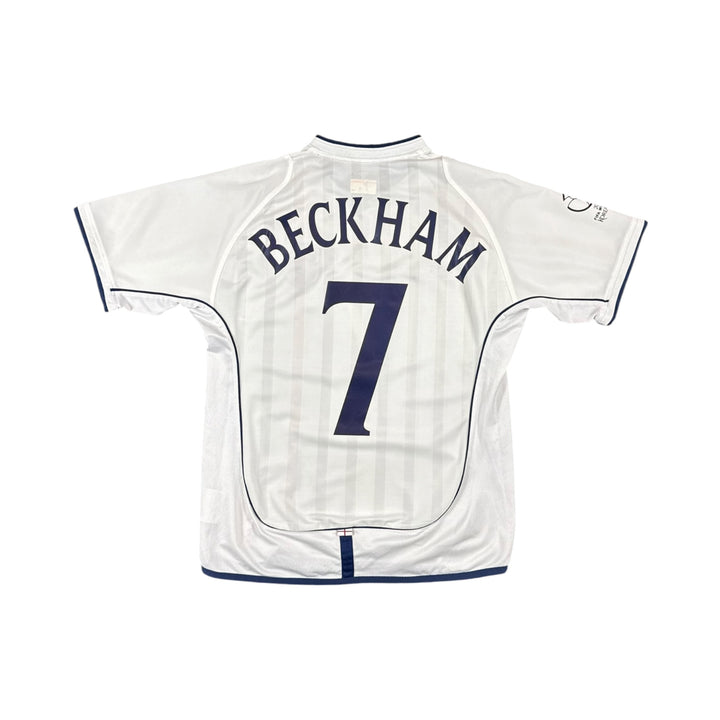 2001-03 England Umbro Home Shirt BECKHAM #7 - 9/10 - (S)