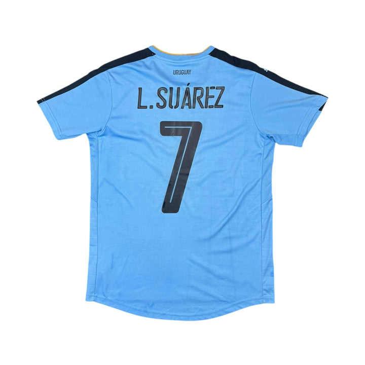 2016-17 Uruguay Puma Home Shirt SUAREZ #7 - 7/10 - (M)