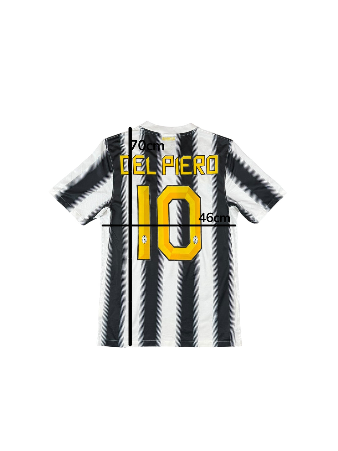 2011-12 Juventus Nike Home Shirt #10 DEL PIERO - 8/10 - (S)