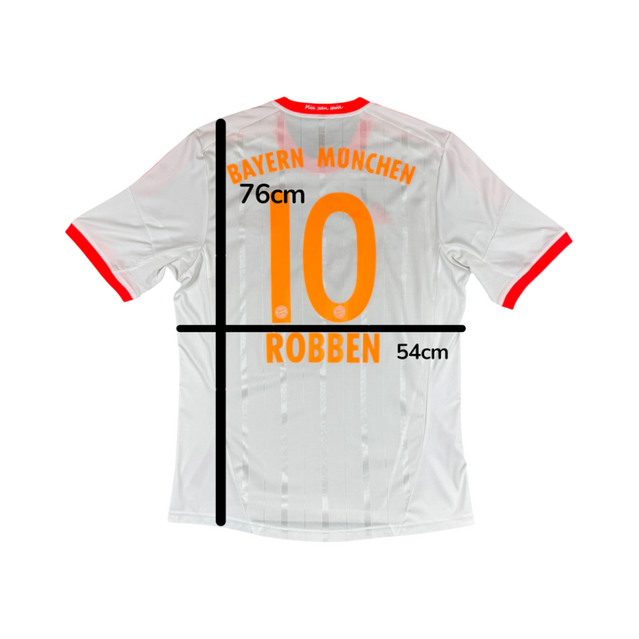 2012-13 Bayern Munich Adidas Away Shirt #10 ROBBEN - 8/10 - (L)