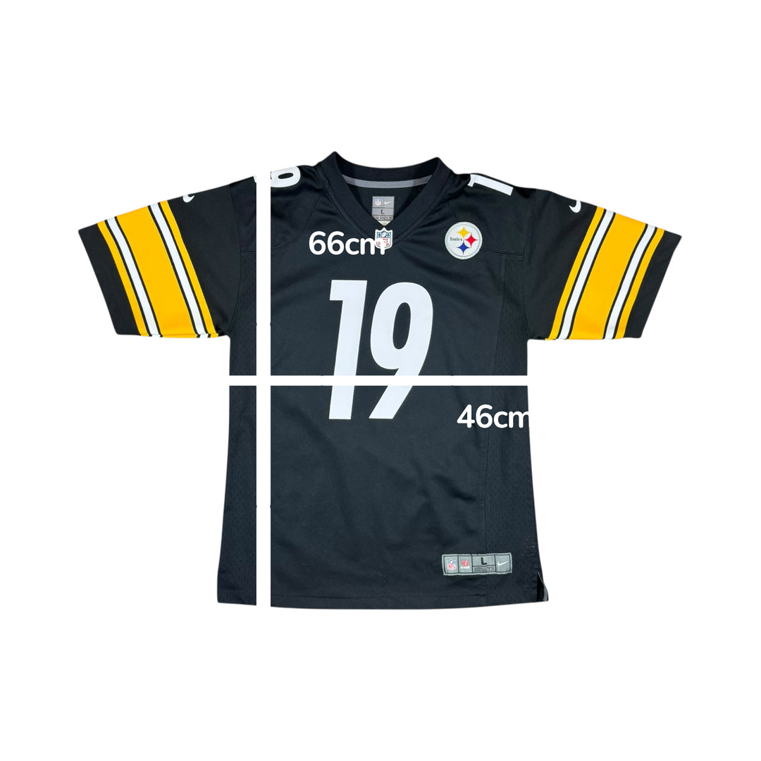 2018 Pittsburgh Steelers Nike #19 SMITH-SCHUSTER NFL Game Jersey - 9/10 - (15-16 Years)