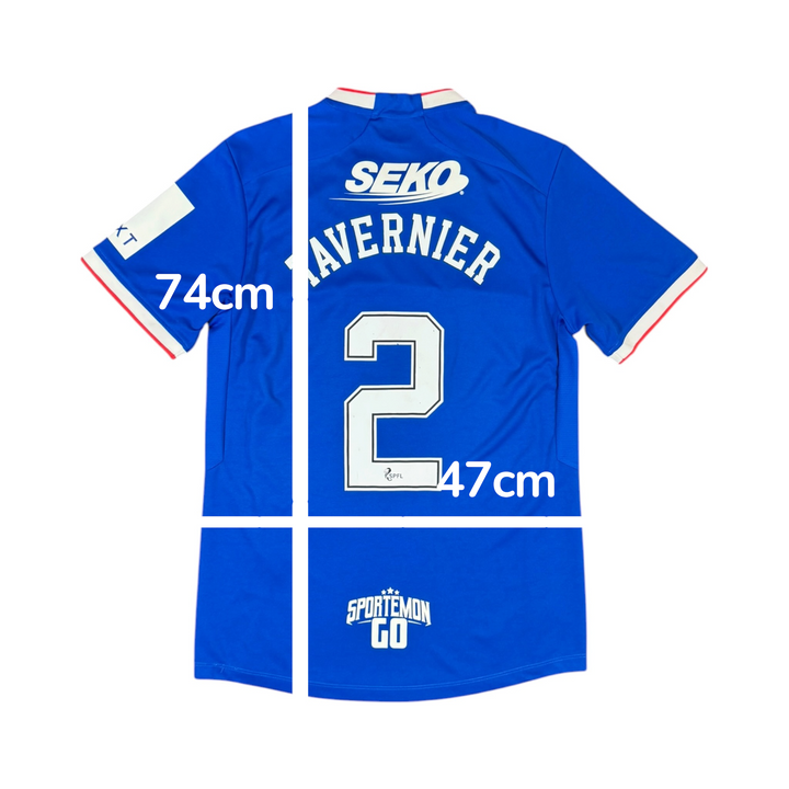 2023-24 Rangers Home Shirt TAVERNIER #2 - 7/10 - (M)